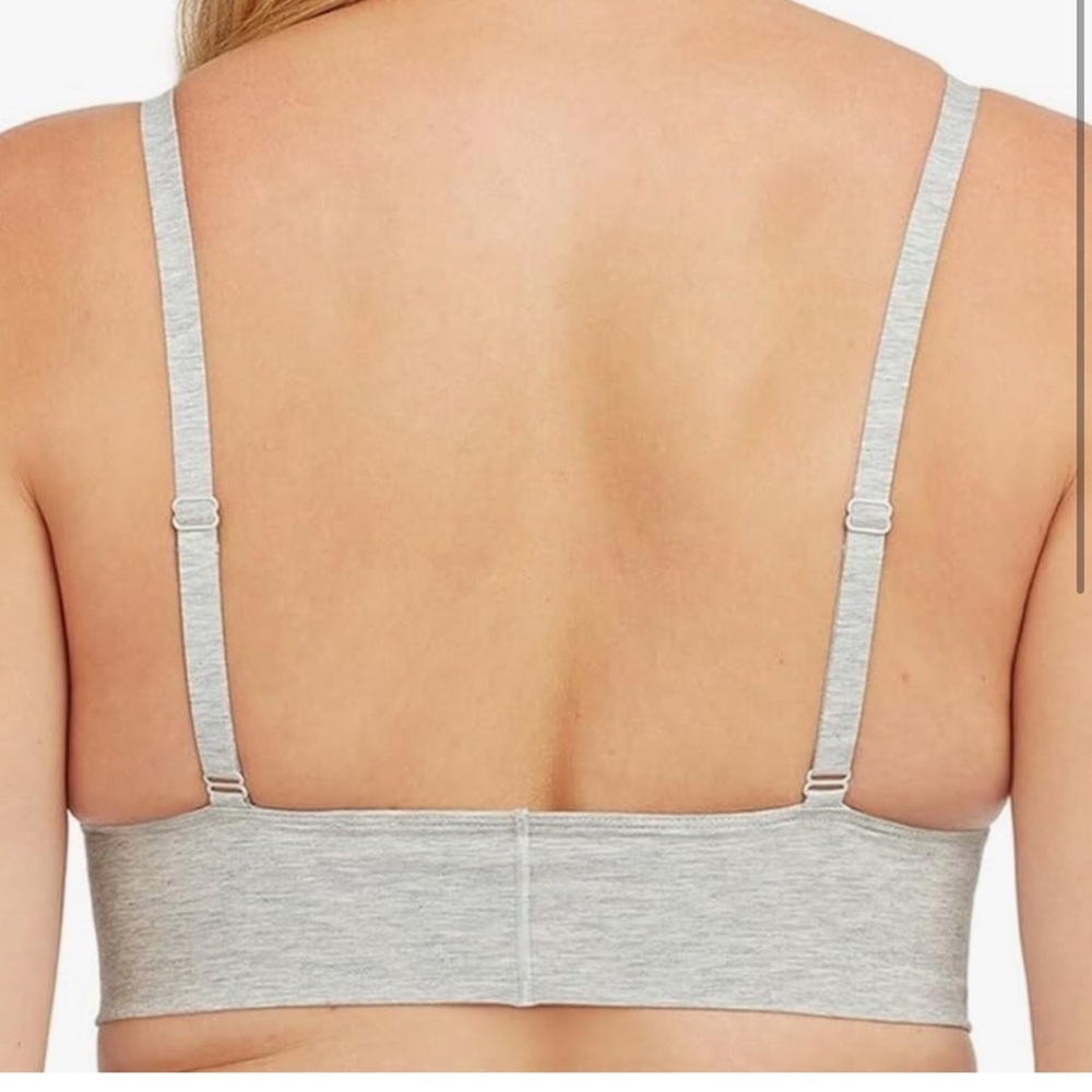 Lot of 4 SPANX Cotton Comfort Bralettes Heather Gray 30048R Extra Small NWT - Picture 3 of 5